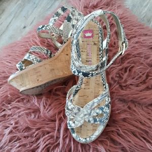 Elaine Turner 7 Athena Python Wedge